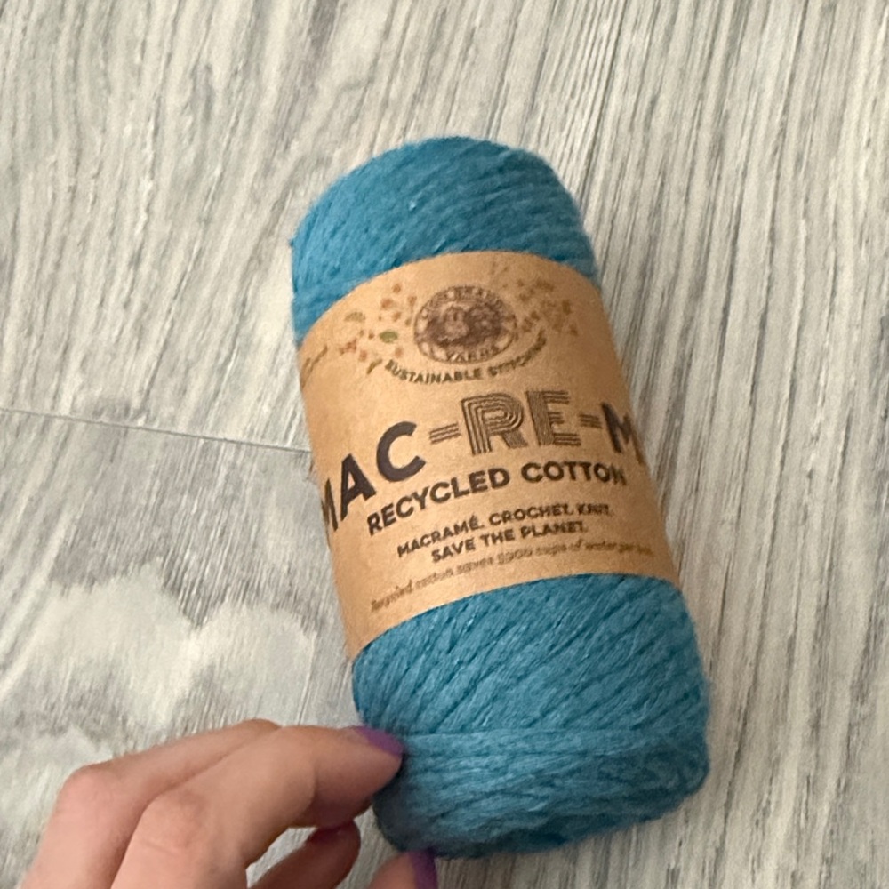 MAC-RE-ME Recycled Cotton Yarn - Blue